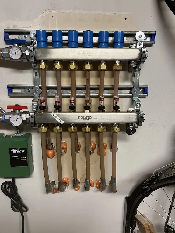 Plumber performing Leak Detection at a residential property in Olga